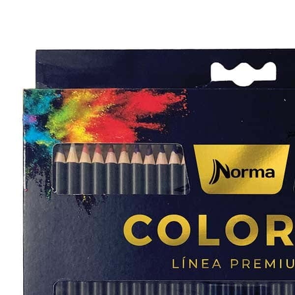 COLORES ESTUCHE PREMIUM C50 REDONDO NORMA 558860